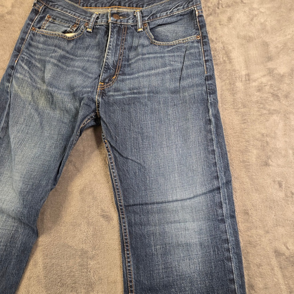Levis 505 Jeans Men's 33x30 Blue‎ Denim Medium Wash Regular Fit Straight Leg - Picture 6 of 16